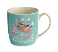 Puckator Christmas Pusheen The Cat Porcelain Tea Coffee Mug - Funny Home Accessories - Cute Gifts for Girlfriend - Large Mugs for Men Women Hot Drinks - Cute Cups Presents - Secret Santa Gift Cup Set