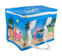 Puckator Cool Lunch Bag VW Volkswagen T1 Waves Are Calling Design Made From Rec' Plastic Bottles - Insulated Lunch Bag for Women Men Children Lunch Box Bag For Work & School Beach Picnic Accessories