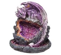 Puckator Crystal Cave Baby Dragon LED Backflow Incense Burner - Home Zen Meditation Decor Accessories - Incense Waterfall Cone Burner - Spiritual Feng Shui Gothic Relaxation Gifts Gift Desk Ornaments
