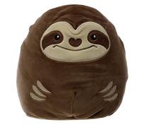 Puckator Cuddlies Plush Sloth Cushion, Childrens Bedroom Decor or Travel Pillow 22x20x15cm Cover With Integrated Filling