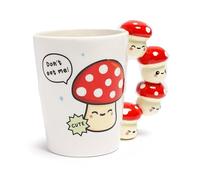 Puckator Cute Mushroom/Toadstool Shaped Handle Mug - Funny Home Accessories - Cute Gifts for Girlfriend - Large Mugs for Men Women Hot Drinks - Cute Cups Presents - Secret Santa Gift - Cup Set