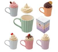 Puckator Cutesy Cupcake Ceramic Mug with Lid
