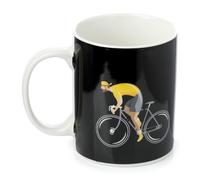 Puckator Cycle Works Bicycle Black Porcelain Tea Coffee Mug - Funny Home Accessories - Cute Gifts for Girlfriend - Large Mugs for Men Women Hot Drinks - Cute Cups Presents - Secret Santa Gift Cup Set