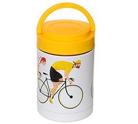 Puckator Cycle Works Bicycle Insulated Hot & Cold Lunch Pot, Reusable Leakproof Thermal Travel Food Storage, 500ml, Stainless Steel & BPA Free PVC, Multicolour