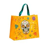 Puckator Day of the Dead Reusable Shopping Bag - Canvas Tote Bag - Cotton Tote Bags - Eco Gifts for Women and Men - Cloth Shopping Bag - Fabric Bag - Foldable Bags for Shopping - Handbag