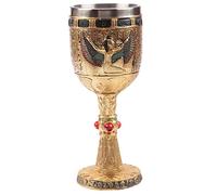 Puckator Decorative Egyptian Isis Goblet I Egypt Ian Themed - Home Decoration - Wine Goblet - Fantasy Decorative Home Accessories - Stainless Steel - Resin