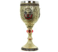 Puckator Decorative Gold Egyptian Goblet I Egypt Ian Themed - Home Decoration - wine goblet - Fantasy Decorative Home Accessories - Stainless Steel - Resin