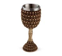 Puckator Decorative Multi Skull Goblet (Bulk Packaging) - Skulls and Bones Themed - Home Decoration - Wine Goblet - Fantasy Decorative Home Accessories - Stainless Steel - Resin
