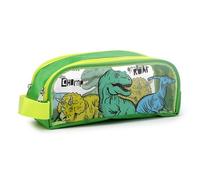Puckator Dinosauria Clear Window Pencil Case - School Equipment Stuff - Pencil Cases - Large Capacity Preppy Pencil Case - Zipper Pouch - Office Essentials - Pencils Case Cute - Pencilcase - Pen Case