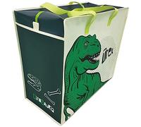 Puckator Dinosauria Zip Up Laundry Storage Bags - Washing Basket - Large Storage Bags - Laundry Basket - Room Accessories For Men - Laundry Storage - Big Bags - Clothes Bin - Laundry Bins