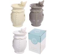 Puckator Eden Ceramic Drinking Bird Oil Burner - Wax Melt Burners Warmer - Boho Bedroom Decor Diffuser Scent Tea Light Burner Holder - House Warming Gift - Aromatherapy Set
