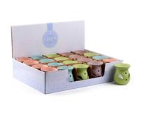 Puckator Eden Small Textured Ceramic Oil Burners with Cut Out Pattern - Wax Melt Burners Warmer - Boho Bedroom Decor Diffuser Scent Tea Light Burner Holder - House Warming Gift - Aromatherapy Set
