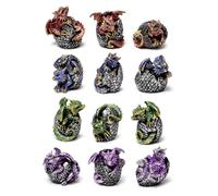 Puckator Elements Dragon Hatching Dragon Egg - Cute Room Decor - Aesthetic Feng Shui Meditation Accessories - Garden Ornaments - Shelf Desk Decorations - Mindfulness Home Gifts - Statues