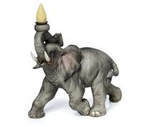 Puckator Elephant Backflow Incense Burner - Home Zen Meditation Decor Accessories - Incense Waterfall Cone Burner - Spiritual Feng Shui Gothic Goth Relaxation Gifts Gift - Desk Ornaments