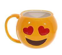 Puckator Emoji Love Hearts OMG Ceramic Coffee Mug