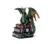 Puckator Enchanted Nightmare All Seeing Book Water Dragon - Cute Room Decor - Aesthetic Feng Shui Meditation Accessories - Garden Ornaments - Shelf Desk Decorations - Mindfulness Home Gifts - Statues