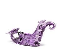 Puckator Enchanted Nightmare Crystal Orb Wing Shaped Ashcatcher Incense Stick Burner - Zen Meditation Gifts - Incense Holders For Cones - Spiritual Gifts - Incense Burner - Gifts For Men And Women