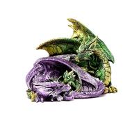 Puckator Enchanted Nightmare Dragon Family - Cute Room Decor - Aesthetic Feng Shui Meditation Accessories - Garden Ornaments - Shelf Desk Decorations - Mindfulness Home Gifts - Statues