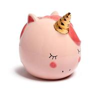 Puckator Ceramic Money Box Enchanted Rainbows Unicorn Pink