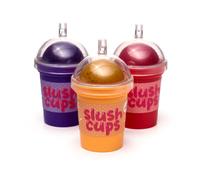 Puckator Exfoliating Lip Balm in a Slushy Cup Holder - Lip Care Stick Balms Chapstick Holiday Essentials For Women Family - Lipbalm Moisturiser Exfoliator Cream - Pretty Cute Lip Blam Bam