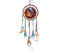 Puckator Fairy Dream Wolf & Cub Dreamcatcher 16cm DCPB06U | Acotis - Polyester / Plastic