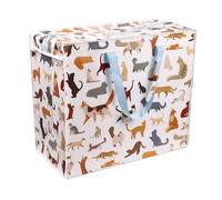 Puckator Feline Fine Cats Zip Up Laundry Storage Bag - Washing Basket - Large Storage Bags - Laundry Basket - Room Accessories For Men - Laundry Storage - Big Bags - Clothes Bin - Laundry Bins