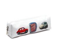 Puckator Fiat 500 Canvas Pencil Case - School Equipment Stuff - Pencil Cases - Large Capacity Preppy Pencil Case - Zipper Pouch - Office Essentials - Pencils Case Cute - Pencilcase - Pen Case