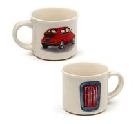 Puckator Fiat 500 Set of 2 Porcelain Espresso Cups