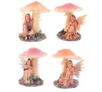 Puckator Flower Fairy Resting Under Mushroom - Home Living Room Decoration - Gifts For Men Women