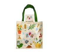 Puckator Foldable Reusable Shopping Bag In the Garden - Folding Shopping Bags - Foldable Tote - Foldaway Shopping Bags -Family Beach Fold Up Bag in Pouch