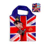 Puckator Foldable Reusable Shopping Bag Mr Bean Union Jack FBAG13B | Acotis - Polyester