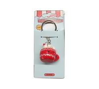Puckator Foodiemals Aspen the Hot Chocolate Keyring - Mothers Day Gifts Key Ring Keyrings Tags - Cool Keyrings Hoop Clip Fobs - Funny Cute Car Men's Accessories Stuff For Men Women - Trinket