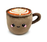 Puckator Foodiemals Cappuccino Plush Door Stop - Door Stop Stoppers Stops Indoors - Door-stops Wedge Stoper - Accessories - Peel Stop - Home Office Doorstops Doorstopper For Kids Improvement