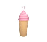 Puckator Foodiemals Ice Cream Shaped Silicone Pencil Case - School Equipment Stuff - Pencil Cases - Large Capacity Preppy Pencil Case - Zipper Pouch - Office Essentials - Pencils Case Cute Pencilcase