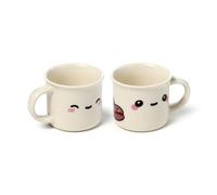 Puckator Foodiemals Set of 2 Porcelain Espresso Cups