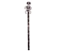 Puckator Fun Skeleton Pencil with Eraser - Eraser Pencil - Pencils With Rubbers - Pencils with Erasers - Stationary Set for School & Office - Cute Pencils - Back To School Gifts - Eraser Pencils