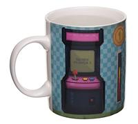 Puckator Game Over Heat Changing Colour Change porcelain Mug, Tea Coffee Hot Drinks Microwave & Dishwasher Safe Height 9.5cm Width 11.5cm Depth 8cm 300ml Capacity