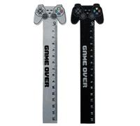 Puckator Game Over Shaped Top Wooden Ruler - 15cm Long - Preppy School Supplies - Cute Mini Ruler - Kids Stationary - Wooden Ruler for School - Rular - Themed Ruller