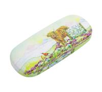 Puckator Glasses/Sunglasses Case Jan Pashley Highland Coo - Pouch Bag - Soft Sun Glasses Case for Women - Hard Glasses Case for Men - Googles Case - Glasses Case for Men -Sunglass Cases - EDC