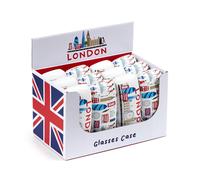 Puckator Glasses/Sunglasses Case London Souvenir CASE88 | Acotis - Steel / Copper / PVC / Polyurethane
