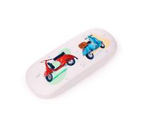 Puckator Glasses/Sunglasses Case Scooter CASE94 | Acotis - Steel / Copper / PVC / Polyurethane