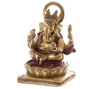 Puckator Gold and Red Ganesh Statue 14cm - Ganesh Ganesha Idol Statue Statues For Home Decor - Ganapati Ganpati Indian Decoration Decorations Home -Hindu Gift Gifts Items For Women