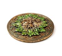 Puckator Greenman Round Ashcatcher Incense Burner - Zen Meditation Gifts - Incense Holders For Cones Sticks - Spiritual Gifts - Incense Burner - Gifts For Men And Women