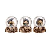 Puckator Gruesome Skull Snow Globe with Animals