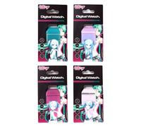 Puckator Hatsune Miku Silicone Digital Watch - Kids Digital Waterproof Wristband Watch for Boys Girls Sports Watch Gifts - Birthday Presents Kids Games