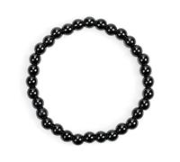 Puckator Hematite Round Beads Beaded Bracelet MIN60 | Acotis