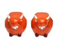 Puckator Highland Coo Cow Ceramic Salt & Pepper Set