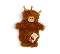 Puckator Highland Coo Cow Cream Nose 650ml Hot Water Bottle with Plush Cover WA - Polyester / Rubber