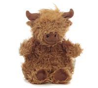 Puckator Highland Coo Cow Microwavable Plush Wheat & Lavender Heat Pack - Heating Pads - Hot and Ice Cold Cool Pack Packs Bag for Sport Injuries Knee Back Pain - Bed Warmer - Wellness Health Products
