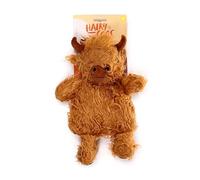Puckator Highland Coo Cow Microwavable Plush Wheat & Lavender Heat Pack - Heating Pads - Hot and Ice Cold Cool Pack Packs Bag for Sport Injuries Knee Back Pain - Bed Warmer - Wellness Health Products